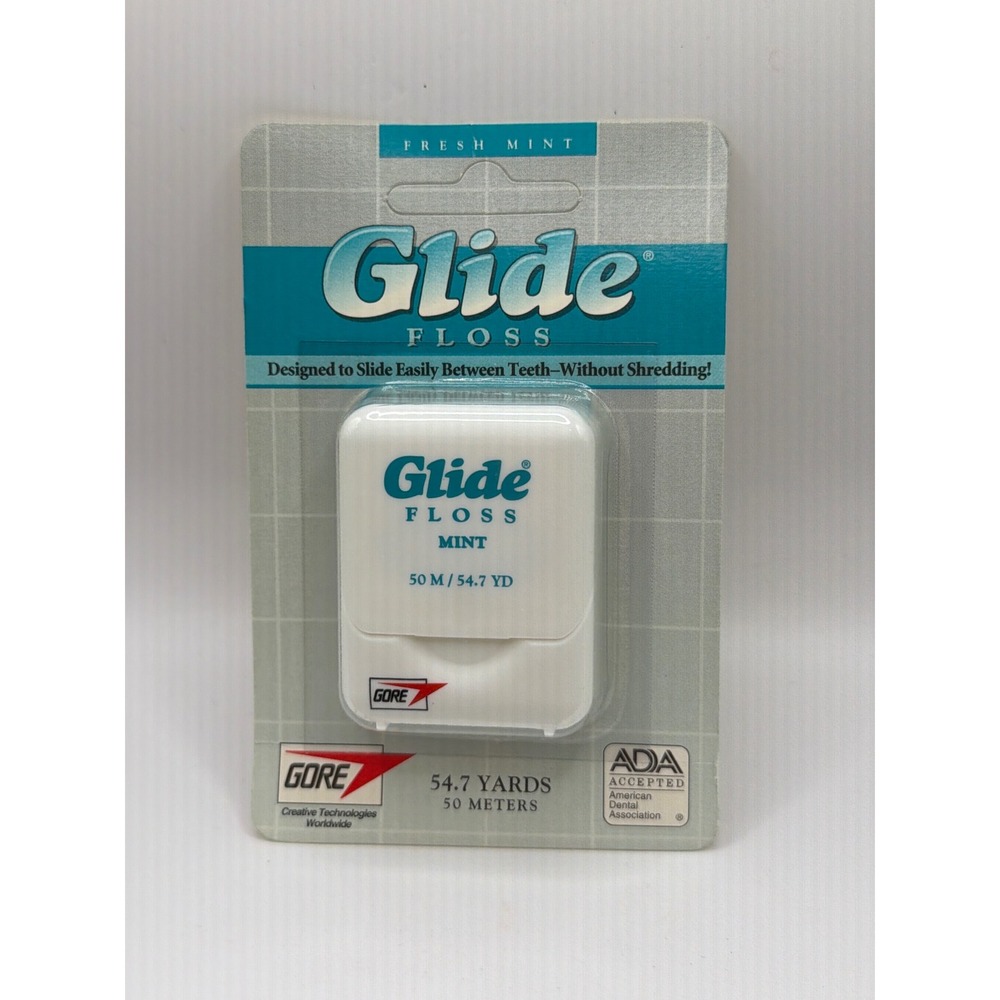 NOS VTG 1998 Glide Dental Floss 54.7 Yd Mint Shred Resistant W.L. Gore D'Cntd
